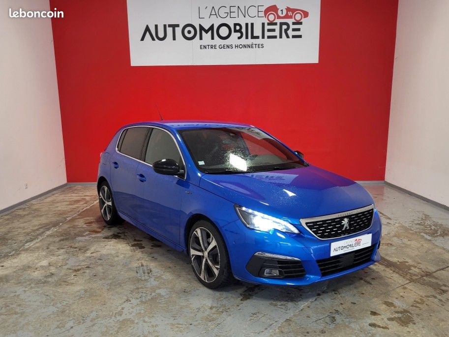 Peugeot 308 peugeot 308 ii 130 s&s gt eat8 - bleu vertigo - distribution ok mars 2026 (image 1)