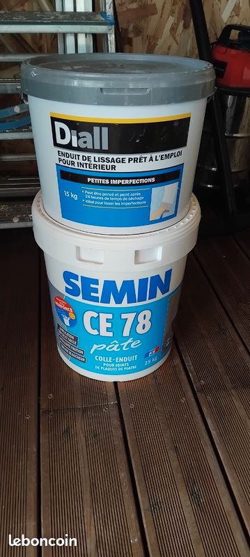 Colle enduit semin ce78 et enduit finition placo plâtre (image 1)