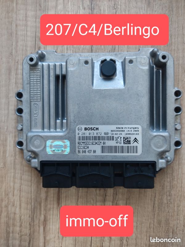 CALCULATEUR DECODE OU VIERGE PEUGEOT 307 1.6i 0261208558 9659306580 Bosch Me745