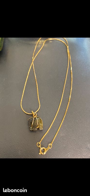 Pendentif éléphant Ancien En Pierre Naturelle - Occasion, Thème Animal, Sans Marque