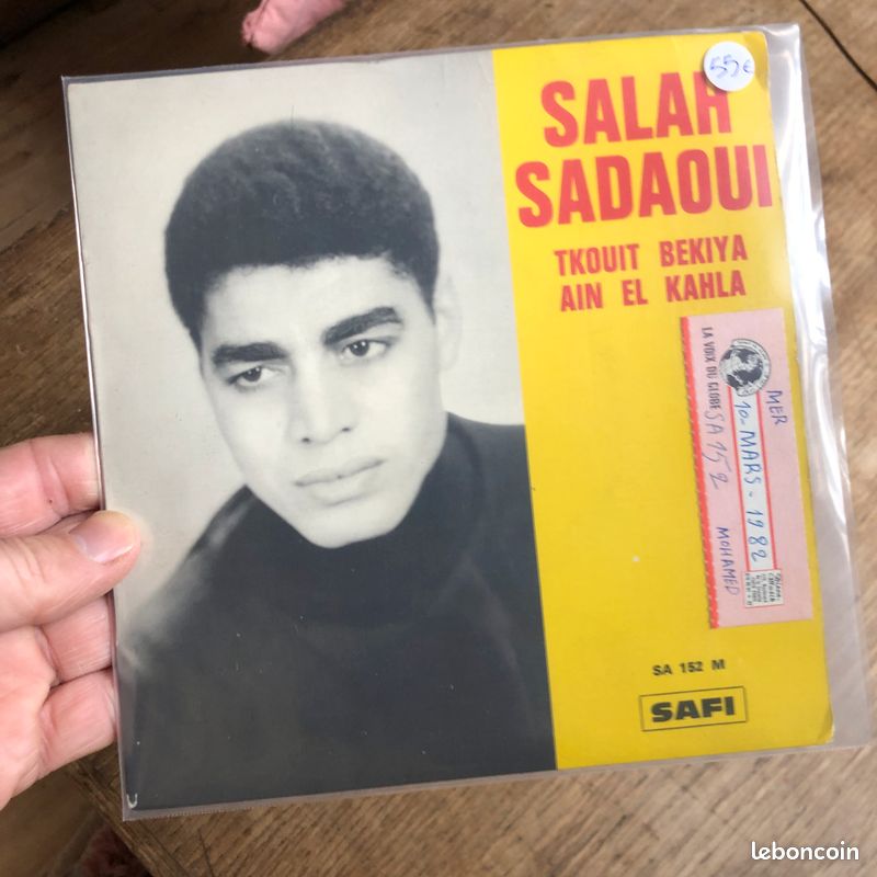 Salah Sadaoui – Tkout Bekiya / Ain El Kahla 45T • Disques SAFI – SA 152 M • Pressage rare (image 1)