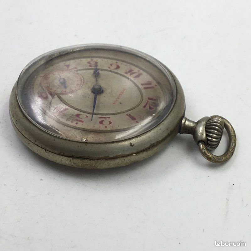 Montre Vintage Medana Mécanique Homme - Années 60 - Cadran Blanc, Boîtier Acier Argenté - Occasion TB état