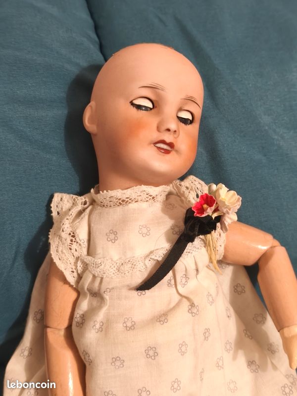 Ancienne Grande Poupée Unis France 301 Taille Rare 80 Cm Environ