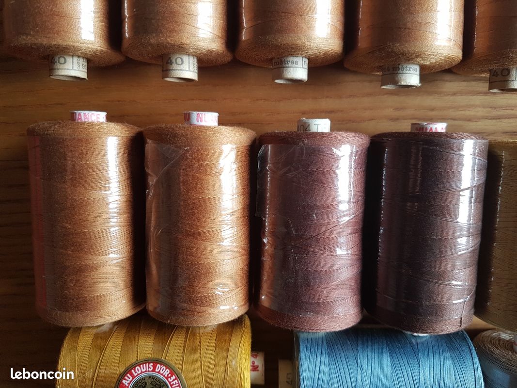 Neuf lot ancien fil Alsa Dmc Nuance ancienne mercerie bobine neuve coton couture couturière vintage loisir créatif polyester singer pfaff machine à coudre (image 4)