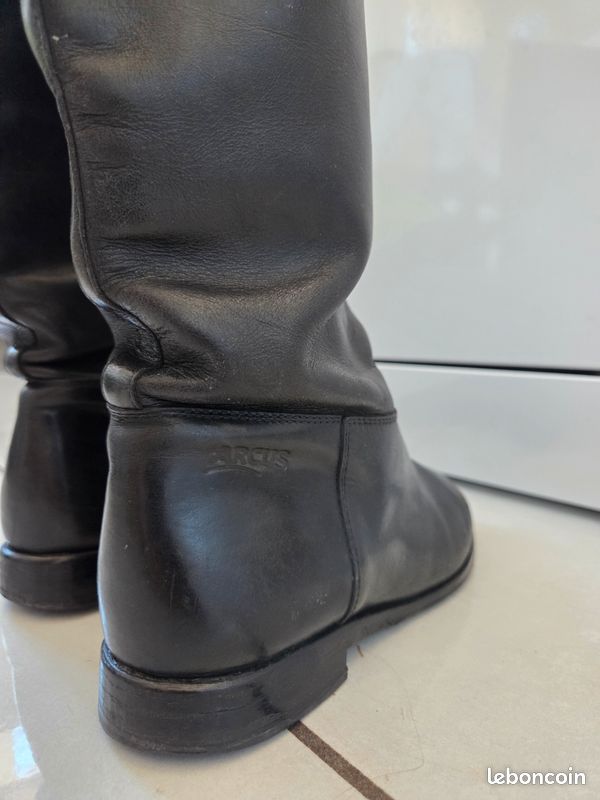 Sneakers ARCUS En Cuir Verni & Cuir Peau - Taille 39.5 - Noir - Modèle Inspiré Acne Pistol - Très Bon état