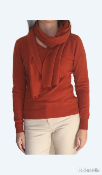 Pull Esthème et son écharpe Cachemire (image 1)