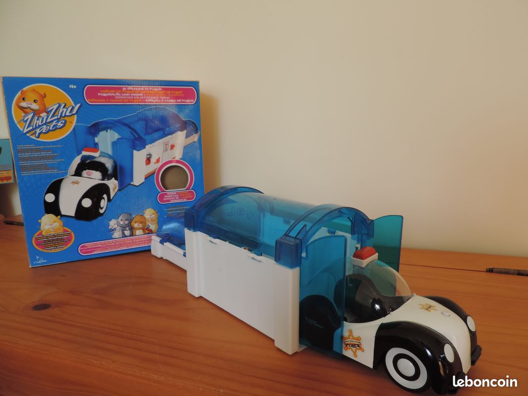 L36-Voiture police+commissariat zhu zhu pets-FLB33 (image 1)