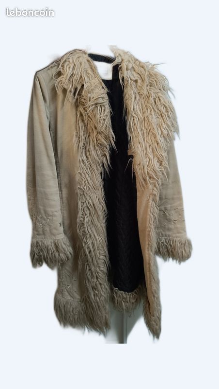 Manteau long femme beige clockhouse (42l Vêtements