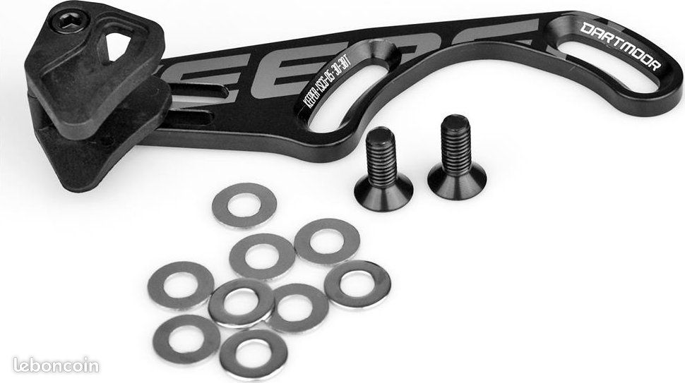Guide-Chaîne VTT 32-38 Dents Protège-Chaîne Noir - Compatible ISCG03 ISCG05 BB Fileté