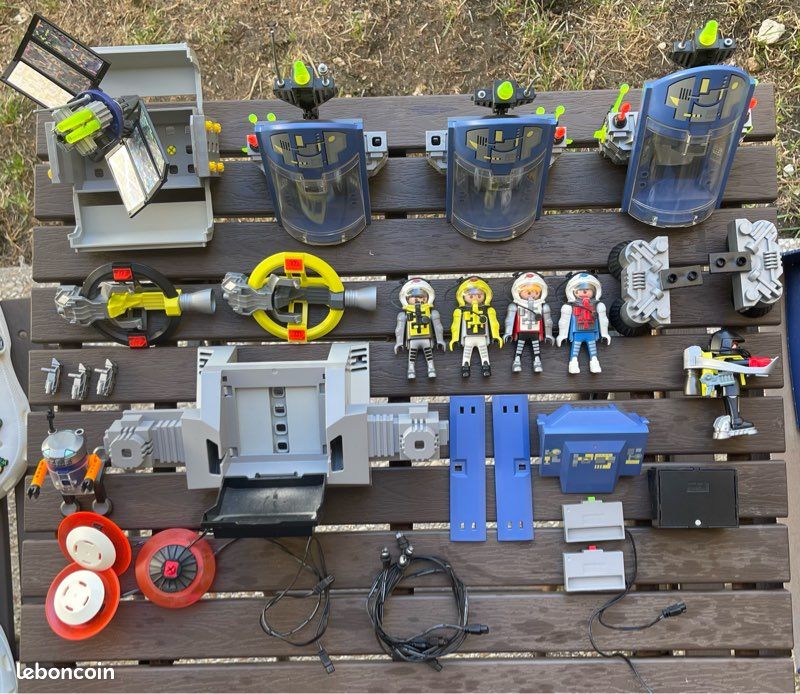 PLAYMOBIL Espace Vintage 1999 – Astronef 3080 Avec Modules 3081, 3082, 3083 (Sets 3079, 3092, 3536)