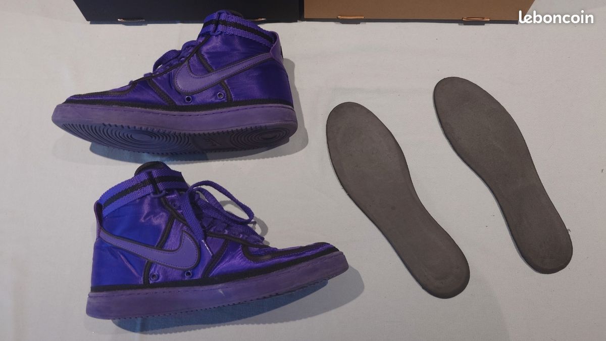 Nike Vandal High Court Purple Satin Shoes Straps AQ2176-500 (Mens Size US 8.5) Nike Vandal High Area 72 Men main image 2