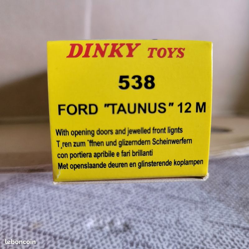 Ancienne Dinky Toys Ford Taunus 12M – Réf 538, Boîte Réédition, Collection