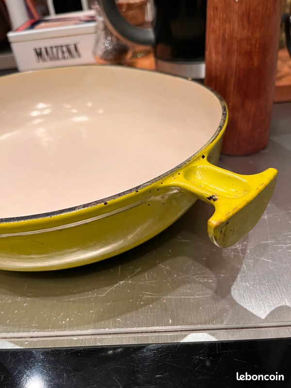 Plat à Gratin Le Creuset N°29 - Design Enzo Mari "La Mama" - Fonte émaillée Marron