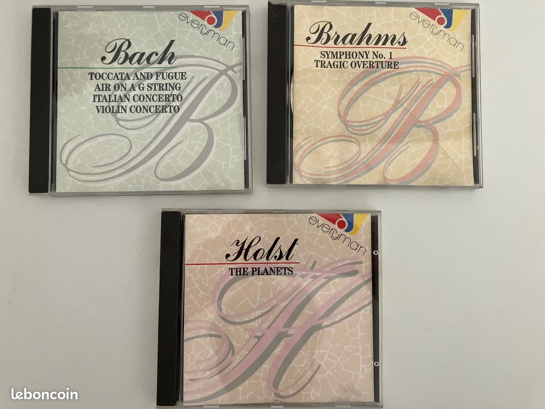 3 CD Brahms Bach Holst (image 1)