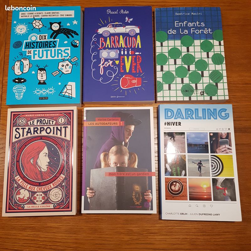 Lot de 6 livres pour adolescents 1 (image 1)