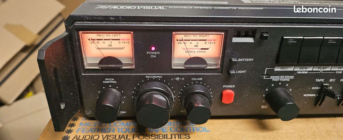 ENREGISTREUR CASSETTE VIDÉO vintage Sony U-matic VO-4800PS portable