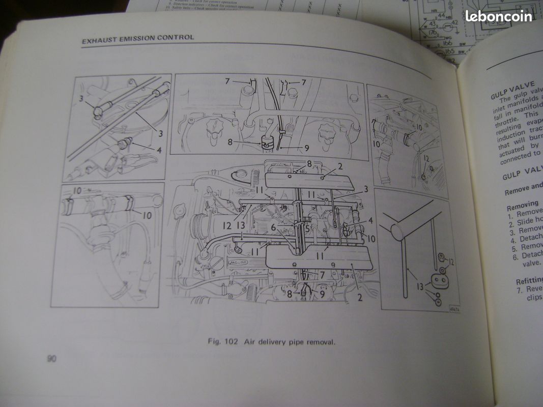 Notice d'entretien originale jaguar type E v12 (image 3)