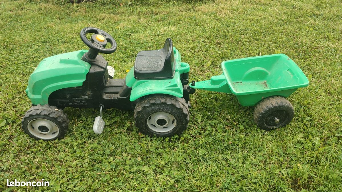 Tracteur Smoby avec sa remorque (image 1)