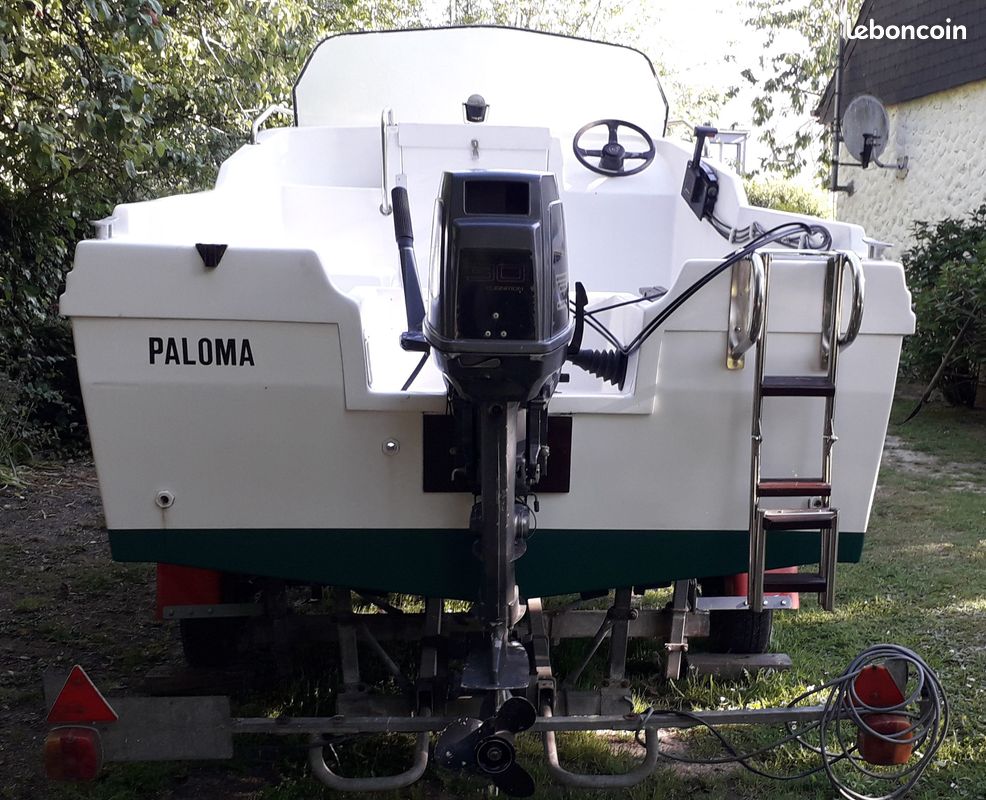 Bateau moteur + remorque (image 3)