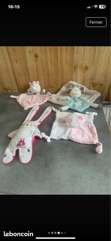 Doudou ou peluche unité aux choix (image 7)