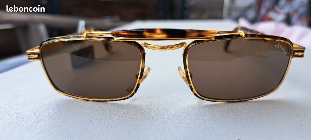 Lunettes Vintage STING 5073 Violet Multicolore Monture Ovale Métal - Neuf Sans étiquette