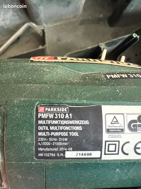 PARKSIDE PMFW 310 A1 outil multifonctions (image 2)