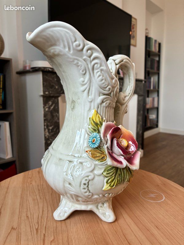 Carafe d’eau vintage fleurs (image 10)