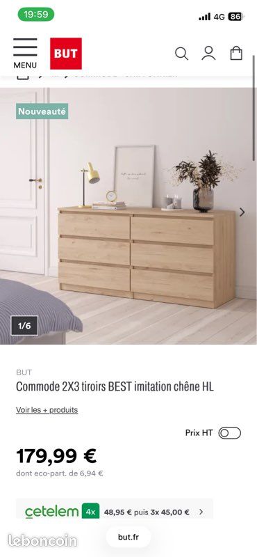 Commode Best chêne 2/3 BUT (image 2)