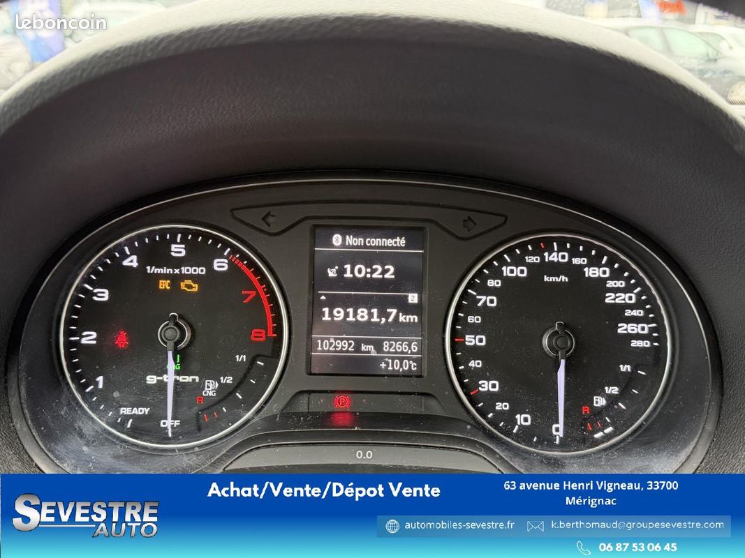 AUDI A3 1.0 TFSI G-tron 110CH Business Line - GARANTIE 6MOIS TVA (image 8)