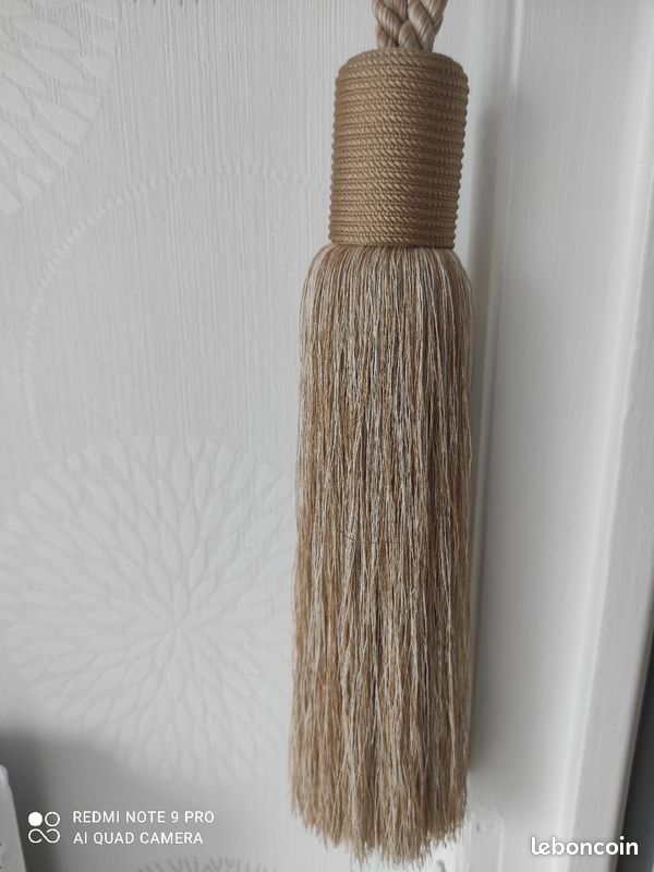 Embrasse rideaux grande taille beige (image 3)