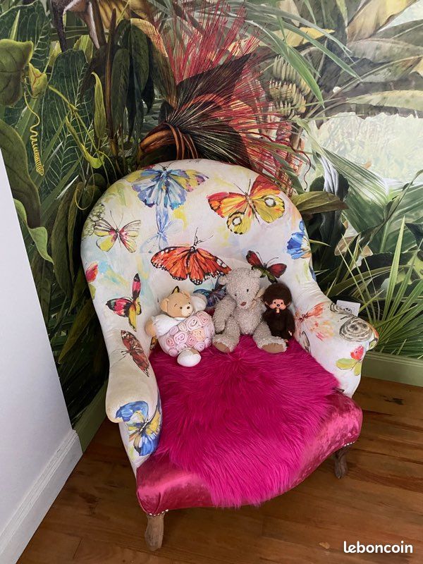 Fauteuil crapaud vintage (image 1)