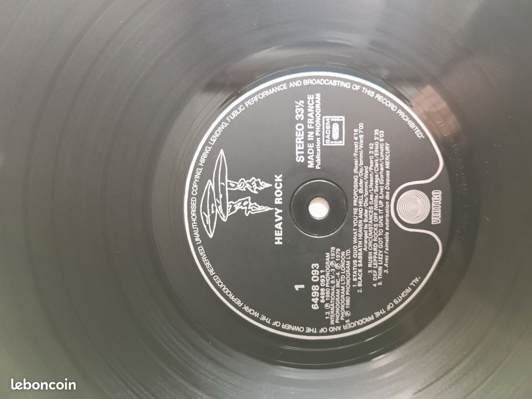 Heavy rock vinyl 33t (image 3)