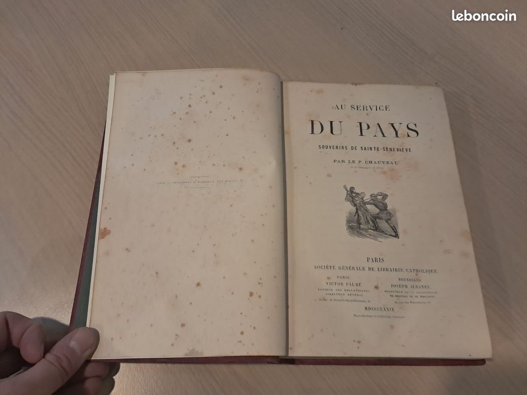AU SERVICE DU PAYS souvenirs de SAINTE-GENEVIEVE - CHAUVEAU LIB CATHOLIQUE 1879 (image 4)