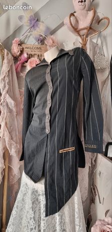 Chemise Cop Copine ModÃ¨le Ambroise - Taille 38, Couleur Noir - Neuve Avec étiquettes