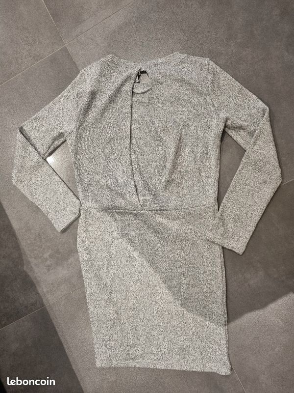 Robe hiver grise taille S (image 3)