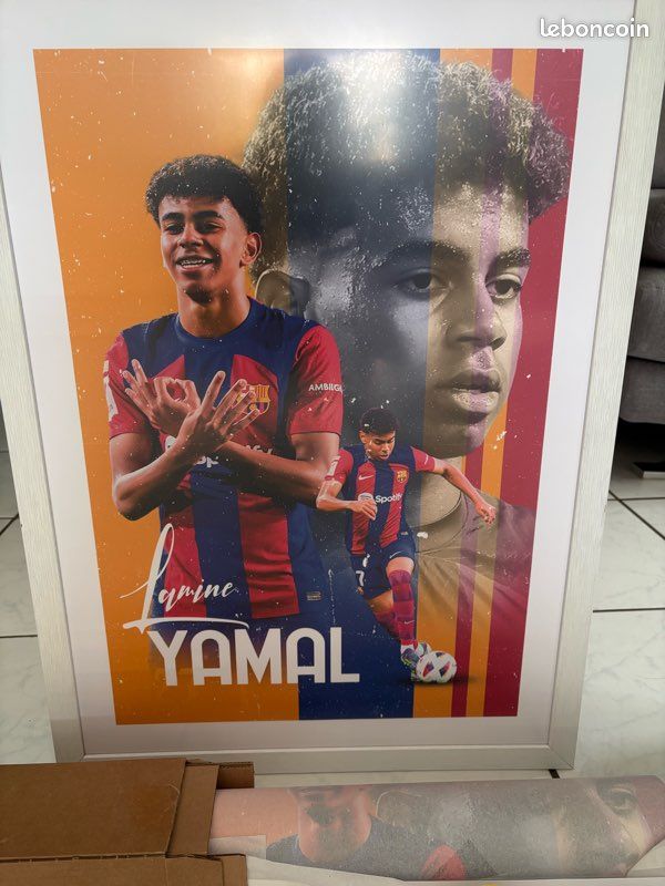 Posters football, lamine Yamal 50x70 neuf (image 1)