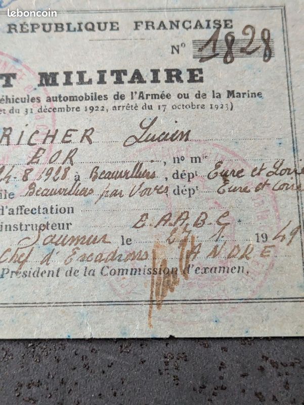 Pin's Vintage De Permis De Pêche - Pennsylvanie 1943 - Titulaire De Permis Papier - Collectionneur