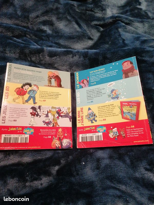 Lot de 2 j'aime lire novembre décembre 2016 (image 2)
