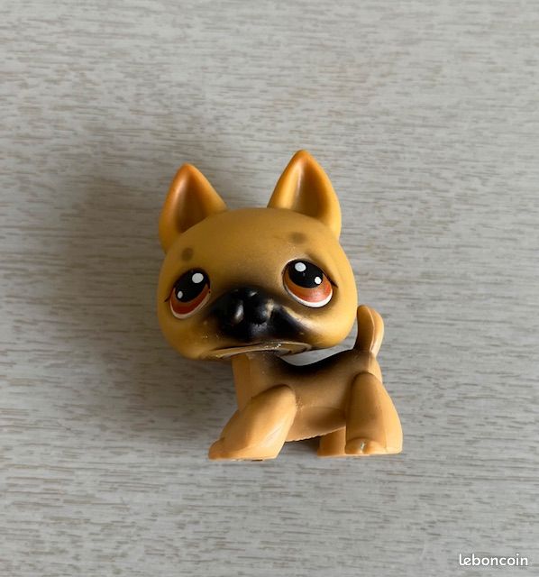 Figurine Littlest Pet Shop - Chien Berger Allemand - Réf. 1012 Hasbro - Occasion