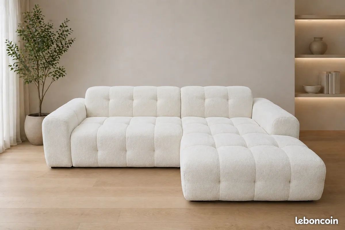 Canapé Angle BUBBLE COLLIAS 🛋️ Personnalisable • Confort Premium • Angle droit ou gauche - MARSEILLE (image 1)