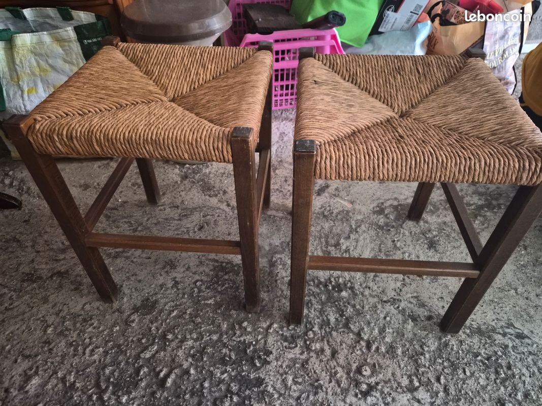 2 tabouret vintage (image 1)