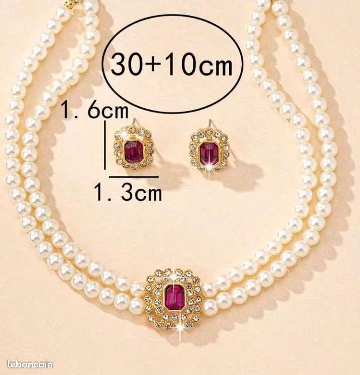 Parure bijoux fantaisie neuve (image 4)