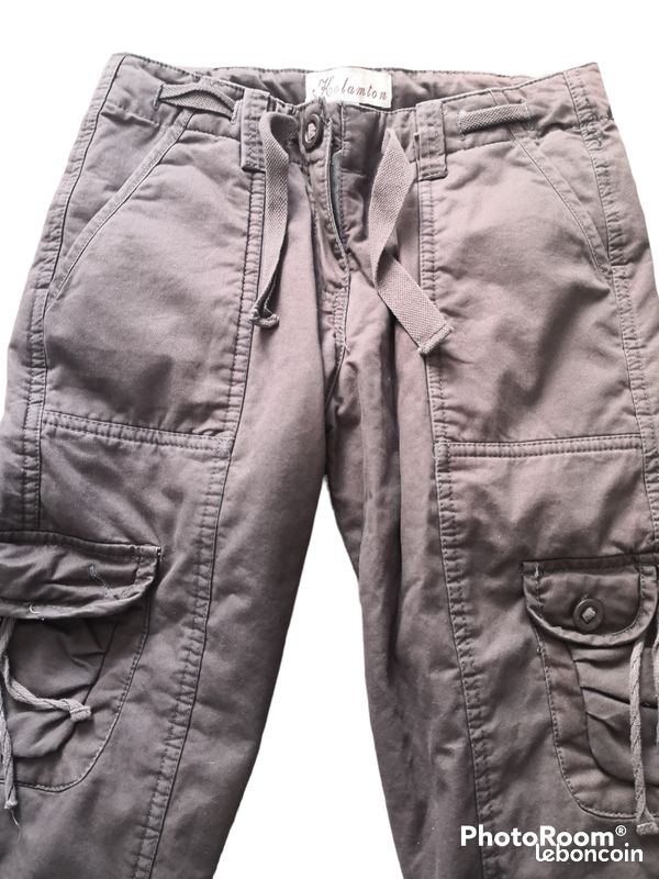 Pantacourt marron femme T.S Kalamton (image 2)