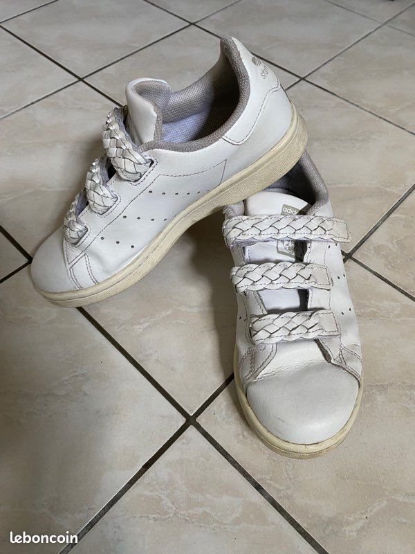 Chaussures Adidas Stan Smith Scratch Argent Adidas Stan Smith