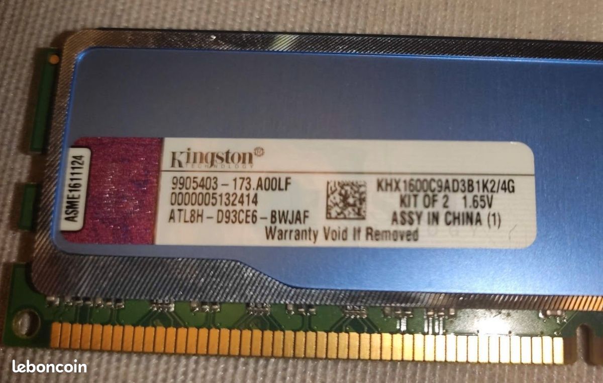 12GB 3x 4GB DDR3-1600 Kingston Hyperx Khx1600c9d3k3/12gx