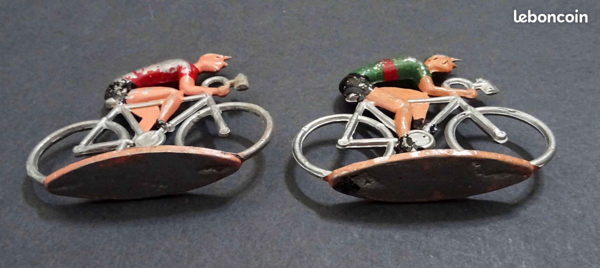 Figurines Cyclistes Cofalu - Tour De France 1974 - Collection Complète 14 Pièces - Peintes Main