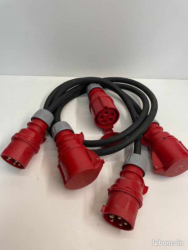 2 Rallonges CEE PCE 1M70 5 pôles 32A 400V IP44 (image 1)