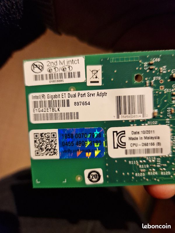 Carte ethernet gigabit (image 1)