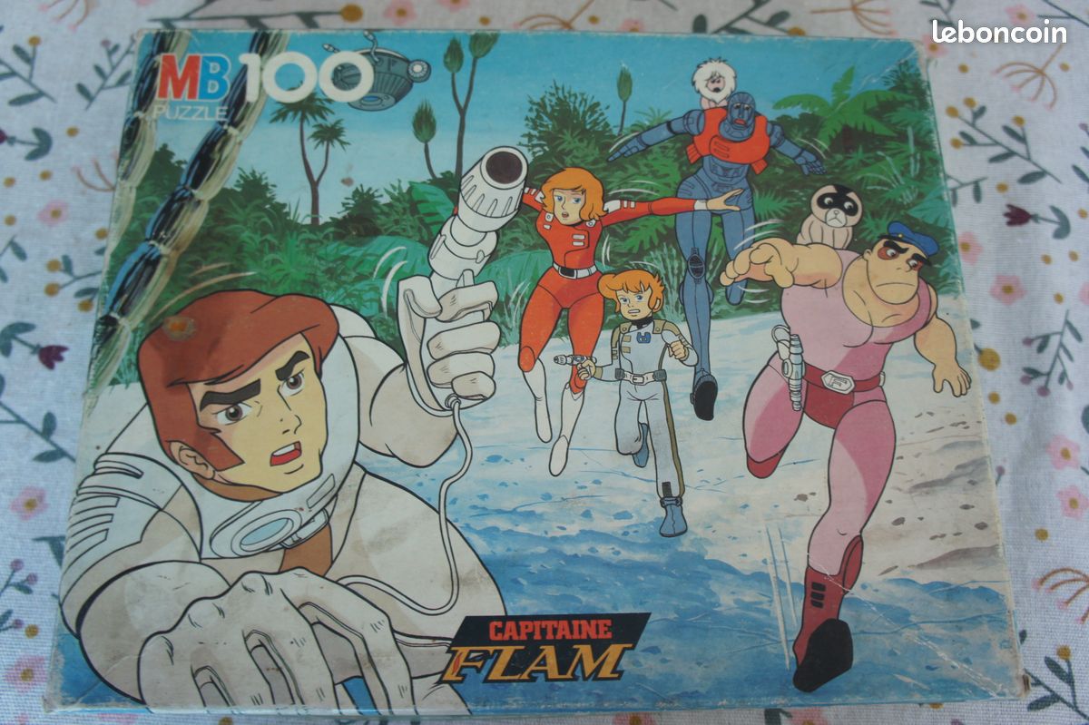 Furoshikis 4 tissus - Goldorak, Capitaine Flam, Saint Seya et capitaine Albator - Collection