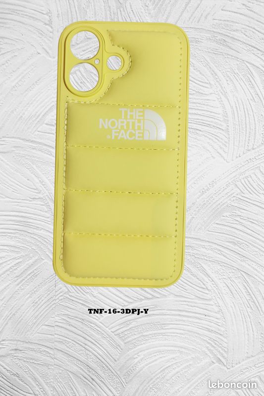 The North Face Puffer Jacket Coque Jaune pâle pour Apple
